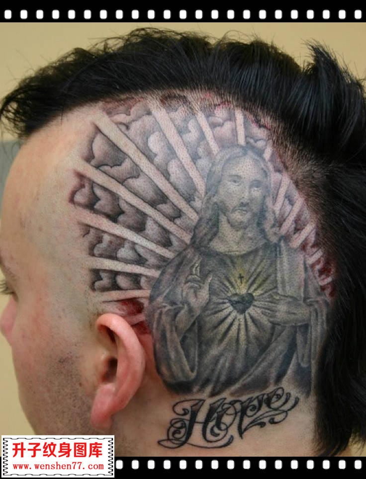 头部耶稣纹身头像