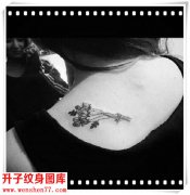 <b><font color='#FF0000'>肩膀纹身 美女肩膀的植物花纹身图片</font></b>