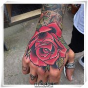 <b>本期解放碑区推出特价纹身图案 手背纹身！玫瑰</b>