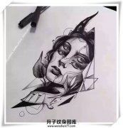 <b>新风格 美女纹身手稿图案</b>
