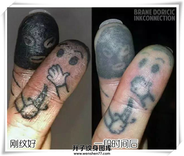 手指纹身图案