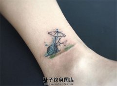 <b>重庆纹身 重庆脚踝纹身 重庆脚踝蜗牛纹身图案</b>
