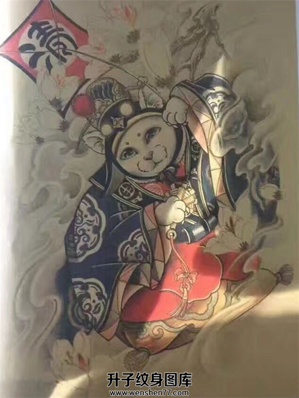 猫妖纹身手稿图案 重庆纹身