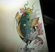<b>传统纹身-鲤鱼纹身手稿图案大全</b>