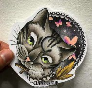 <b>猫纹身手稿图案 猫纹身图片</b>