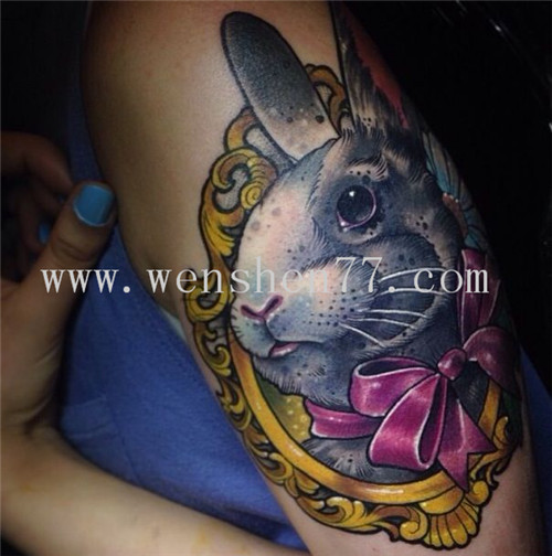 十二生肖纹身-兔子纹身-兔子纹身图案-兔子纹身寓意