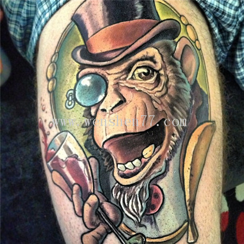 十二生肖纹身 猴子纹身 猴子纹身图案 猴子纹身寓意