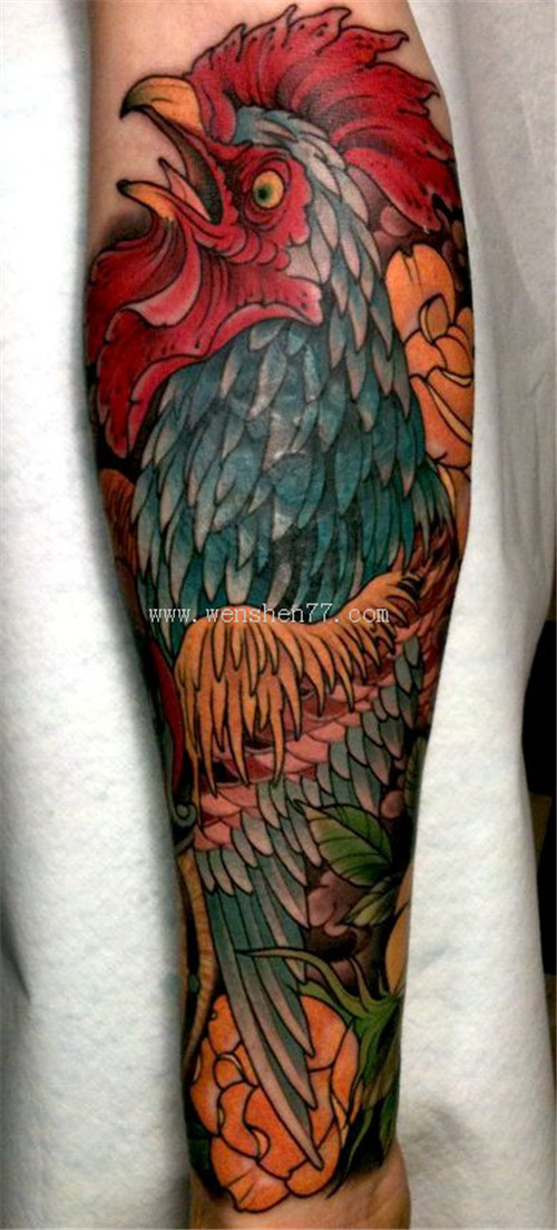 十二生肖纹身-公鸡纹身-公鸡纹身图案-公鸡纹身寓意