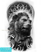 <b> 狮子纹身手稿图片</b>