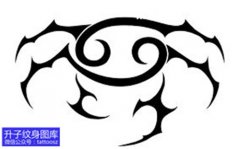 <b>巨蟹座图腾纹身手稿图案</b>