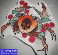 <b>new school螃蟹纹身手稿图案</b>