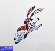 <b>彩色个性兔子纹身手稿图案大全</b>
