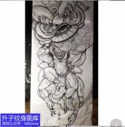<b>狮子纹身手稿图案</b>