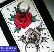 <b>玫瑰花纹身手稿图案图片大全</b>