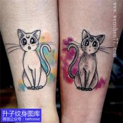 <b>脚踝情侣猫猫纹身图案-小清新</b>