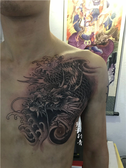 重庆遮盖失败纹身鳌鱼纹身图案
