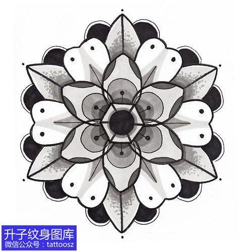 重庆纹身店推荐的新梵花纹身手稿图案