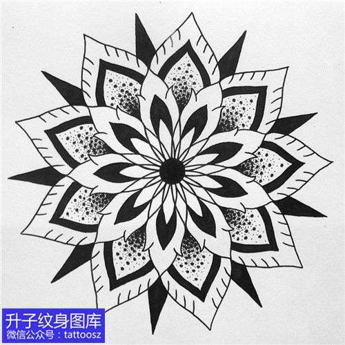 重庆纹身店推荐的梵花纹身手稿图案