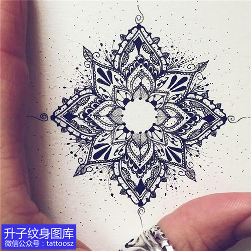 重庆纹身培训工作室推荐的梵花纹身手稿图案