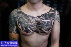 <b>重庆传统大师花胸龙纹身图案</b>